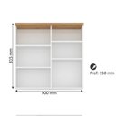 Ver imagem 3 de Armário de Banheiro 90cm 02 Portas com Espelho Ref 910 Cewal - Branco/Itapuã