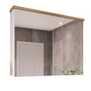 Ver imagem 2 de Armário de Banheiro 90cm 02 Portas com Espelho Ref 910 Cewal - Branco/Itapuã