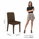 Ver imagem 4 de Mesa com 6 Cadeiras Qatar 1,60 Imb/off White/marrom - Móveis Arapongas Imbuia/off White/marrom 04