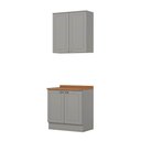 Ver imagem 3 de Armário de Cozinha 80cm 4 Portas com Tampo Americana Henn