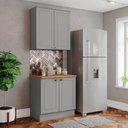 Ver imagem 1 de Armário de Cozinha 80cm 4 Portas com Tampo Americana Henn