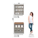 Ver imagem 2 de Armário de Cozinha 80cm 4 Portas com Tampo Americana Henn