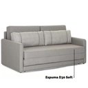 Ver imagem 7 de Sofá-Cama com Colchão de Casal, 2 Lugares, Linho Cinza