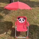 Ver imagem 6 de Cadeira Infantil Praia Piscina com Guarda Sol Vermelha Panda