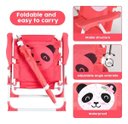 Ver imagem 3 de Cadeira Infantil Praia Piscina com Guarda Sol Vermelha Panda
