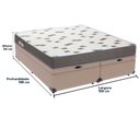 Ver imagem 5 de Cama Box Queen com Bau Ortobom D33 Light Bege