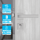 Ver imagem 3 de Fechadura para Porta Externa Broca 40mm Inox Polido Stam