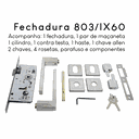 Ver imagem 4 de Fechadura para Porta Externa Broca 40mm Inox Polido Stam
