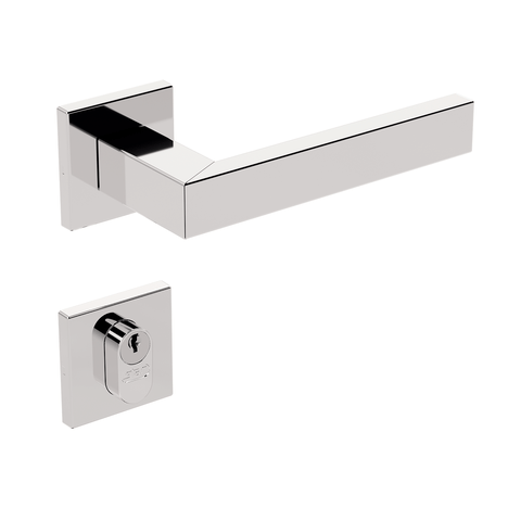 Fechadura para Porta Externa Broca 40mm Inox Polido Stam