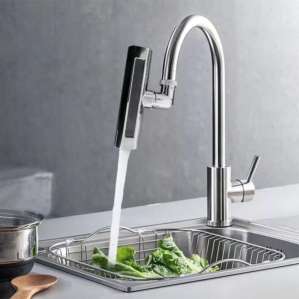Extensor Torneira 4 Modos Cozinha Pia Arejador Ajustavel Cascata Agua Alta Pressao Anti Respingos - 5