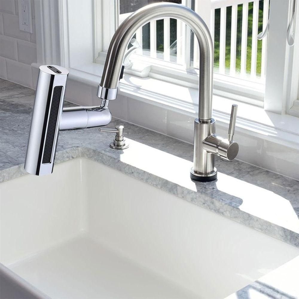 Extensor Torneira 4 Modos Cozinha Pia Arejador Ajustavel Cascata Agua Alta Pressao Anti Respingos - 2