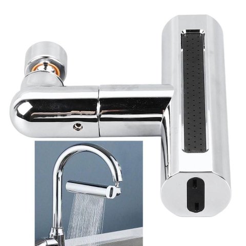 Extensor Torneira 4 Modos Cozinha Pia Arejador Ajustavel Cascata Agua Alta Pressao Anti Respingos