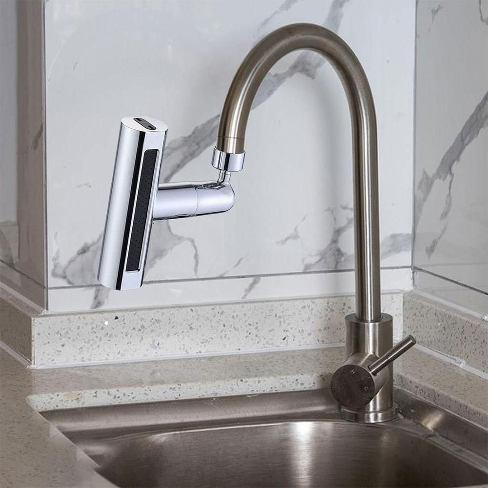 Extensor Torneira 4 Modos Cozinha Pia Arejador Ajustavel Cascata Agua Alta Pressao Anti Respingos - 6