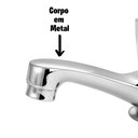 Ver imagem 5 de Torneira Banheiro Mesa de Lavatório Metal Tradicional Del Metais