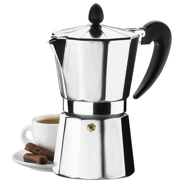 Cafeteira Aluminio 3 Xicara 150ml Verona Brinox cód. 2182/101