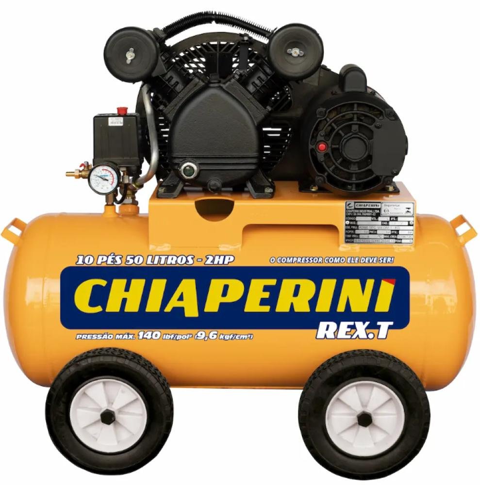 COMPRESSOR AR PORTATIL CFC 10/50L 220V 2HP MEGA AIR- FERRARI