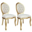 Ver imagem 1 de 2 Cadeira Medalhao Madeira Maciça Design Ingles Luxo Poltrona Entalhada Renascentista Natural Ingles