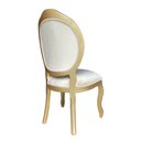 Ver imagem 2 de 2 Cadeira Medalhao Madeira Maciça Design Ingles Luxo Poltrona Entalhada Renascentista Natural Ingles