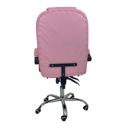 Cadeira de Escritório Presidente Soft Ergonômica Apoio para Pés - Rosa - 1 - 9