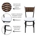 Ver imagem 2 de 2 Cadeiras Pretas para Cozinha Viena Avelã:Branco