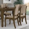 Conjunto Mesa Onix Ii com 6 Cadeiras - Imbuia/Suege Bege - 2