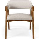 Ver imagem 3 de Kit 02 Cadeiras para Sala de Jantar e Estar Living Estofada Suran L02 Linho Cru - Lyam Lyam Decor