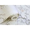 PAPEL DE PAREDE VINÍLICO IMPORTADO TEXTURA FLORAL - BEGE CLARO | MARROM - 3