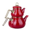 Ver imagem 1 de Conjunto de Chaleira & Bule de Chá Turco Qualita Esmalte / Cr20e1