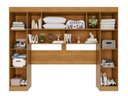 Ver imagem 6 de Guarda-Roupa Casal Modulado Canto com Espelho 13 Portas 4 Gavetas Multimóveis Cinamomo