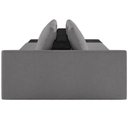 Ver imagem 6 de Sofá Ilha Modular para Sala 342cm com Puff Dublin K01 Bouclê Cinza e Sintético Preto - Lyam Decor