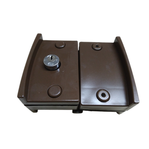 Kit 09 Porta de Correr Giro em Vidro Temperado V/v Marrom