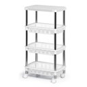 Ver imagem 1 de Fruteira Organizador Niquelart Multiuso Retangular com Tampo Branco