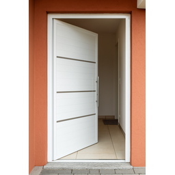 Porta de Alumínio Lambri Simples 210x90 C/ Puxador Completa! - 1