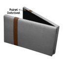 Ver imagem 4 de Painel Suspenso Cabeceira Dobrável Pietro para Cama Box Casal 140cm Boucle:bouclê Cinza Grafite