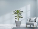 Ver imagem 2 de Planta Artificial Árvore Palmeira Areca 1,1m kit + Vaso Redondo D. Grafiato Cinza 40cm