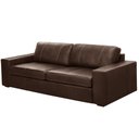 Ver imagem 6 de Sofá 2 Lugares para Sala de Estar Living 150cm Aurora L06 Couro Marrom Café - Lyam Decor