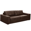 Ver imagem 1 de Sofá 2 Lugares para Sala de Estar Living 150cm Aurora L06 Couro Marrom Café - Lyam Decor