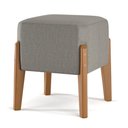 Ver imagem 2 de Puff Banqueta Ana Luxo Barato Sala Escritório/quarto - Cinza