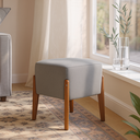 Ver imagem 1 de Puff Banqueta Ana Luxo Barato Sala Escritório/quarto - Cinza