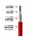 Ver imagem 4 de Torneira Cozinha Parede Tb.gourmet Duplo Jato Colorido 1/4v.:preto