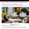 Luminária Usb Tutto, 3 Portas Carga Rápida 17w, Articulada, C/ Controle de Luz/dimmer e Lâmpada Incl - 3