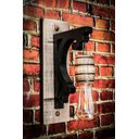 Ver imagem 6 de Kit 2 Arandelas Luminárias Colonial Vintage Retrô Em Madeira Rústica