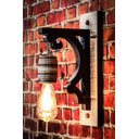 Ver imagem 4 de Kit 2 Arandelas Luminárias Colonial Vintage Retrô Em Madeira Rústica