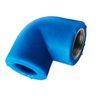 Joelho 90º Fêmea 25mm x 3/4"Ppr Azul (Ar Comprimido) 5Peças - 1