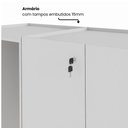 Ver imagem 4 de Armário com Nicho para Frigobar Lado Esquerdo 1,40 m X 0,60 m 2 Portas e Prateleiras para Copa e