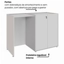 Ver imagem 5 de Armário com Nicho para Frigobar Lado Esquerdo 1,40 m X 0,60 m 2 Portas e Prateleiras para Copa e