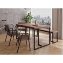 Ver imagem 4 de Mesa de Jantar Industrial 1.80 Inglaterra Noce