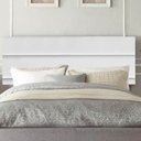 Ver imagem 1 de Painel Estofada Argentina 195cm King Size Para Cama Box Quarto Suede Branco - Gat Magazine