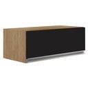 Ver imagem 1 de Armário Aéreo Geladeira 70cm Texas Castanho/Preto - Lumil Móveis