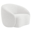 Ver mais imagens de Kit Divã Recamier Orgânico Marrocos 200cm Lado Direito e 2 Poltronas Amore Bouclé Branco